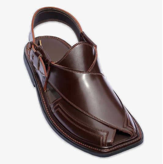 KhyberWalk Brown Peshawari Chappal – Tradition Crafted for Modern Style