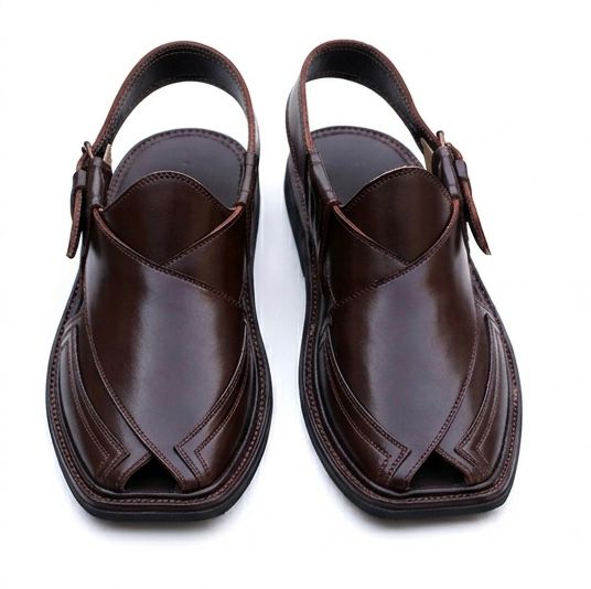 KhyberWalk Brown Peshawari Chappal – Tradition Crafted for Modern Style