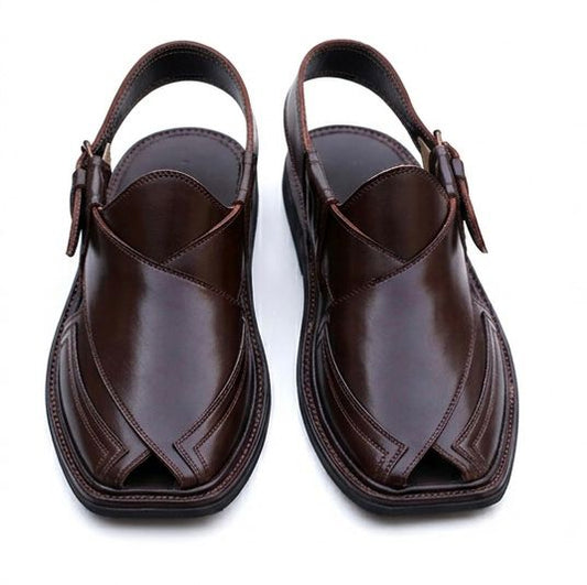 KhyberWalk Brown Peshawari Chappal – Tradition Crafted for Modern Style